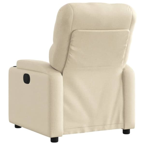 vidaXL Reclinerfåtölj gräddvit tyg