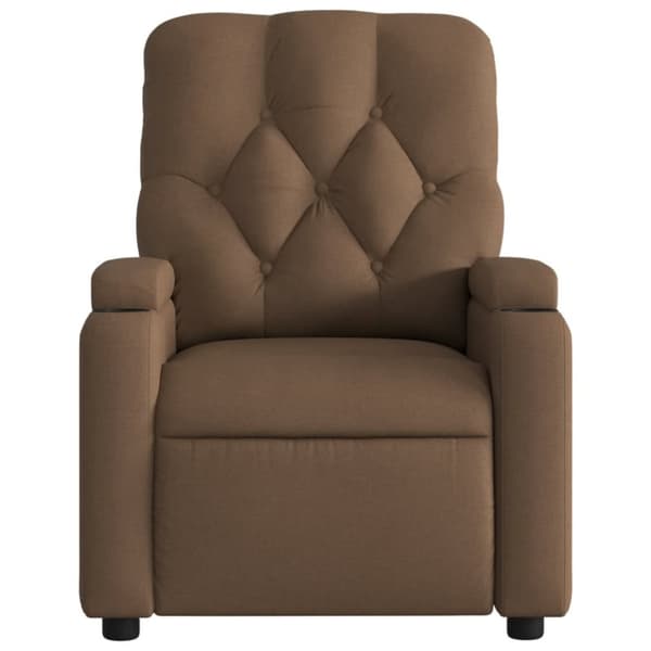 vidaXL Reclinerfåtölj brun tyg