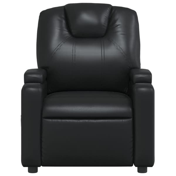 vidaXL Massagefåtölj svart konstläder