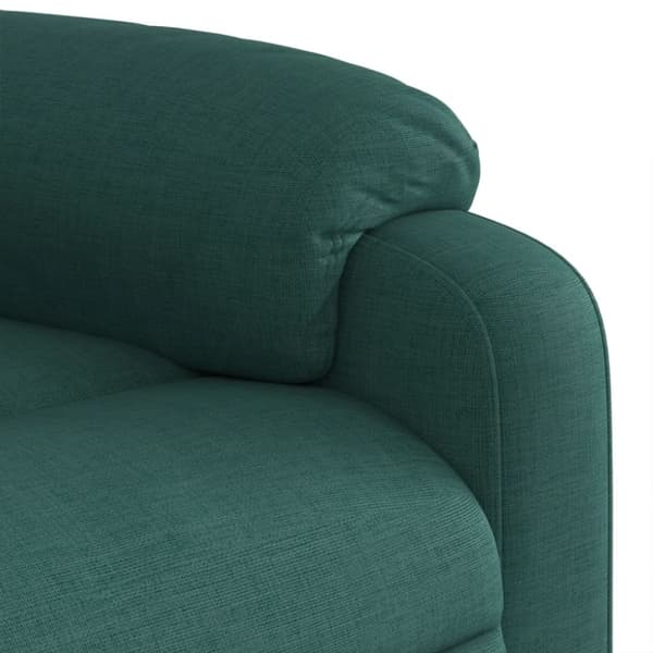 vidaXL Massagefåtölj mörkgrön tyg