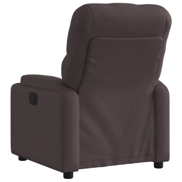 vidaXL Reclinerfåtölj mörkbrun tyg