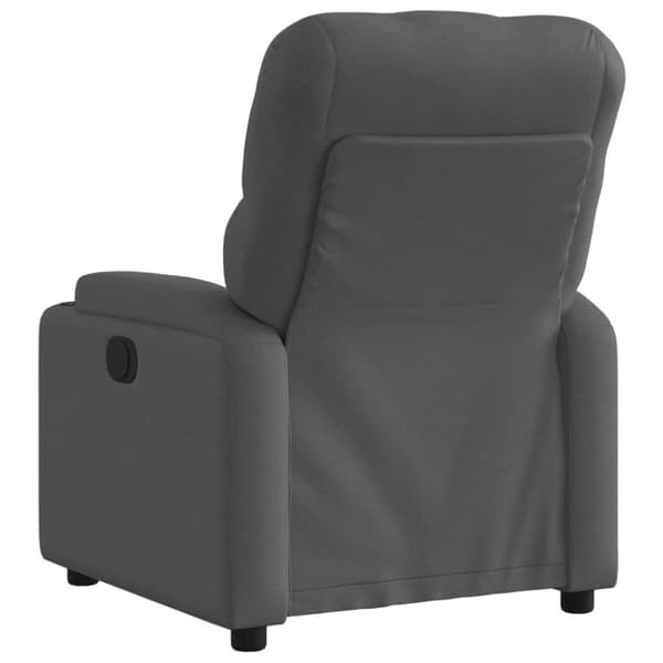 vidaXL Reclinerfåtölj mörkgrå tyg