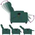 Miniatyrbild 4 av 9: vidaXL Massagefåtölj mörkgrön tyg