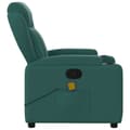 Miniatyrbild 7 av 9: vidaXL Massagefåtölj mörkgrön tyg