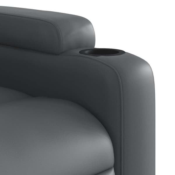 vidaXL Massagefåtölj grå konstläder