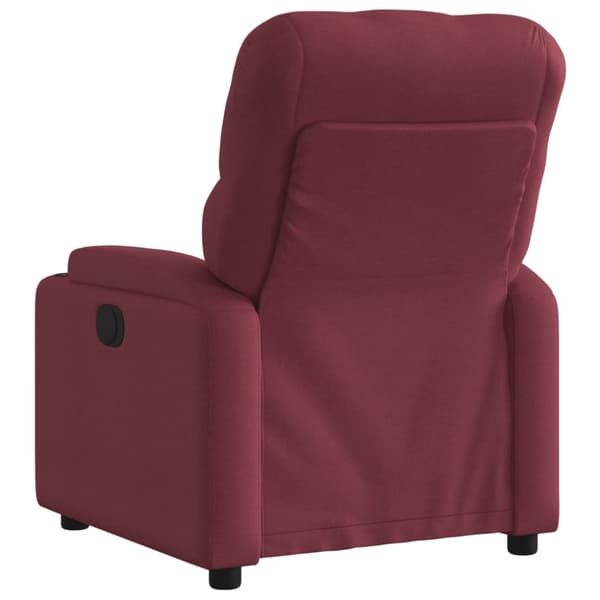 vidaXL Reclinerfåtölj vinröd tyg