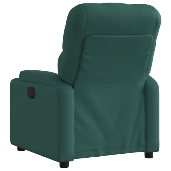 vidaXL Reclinerfåtölj mörkgrön tyg