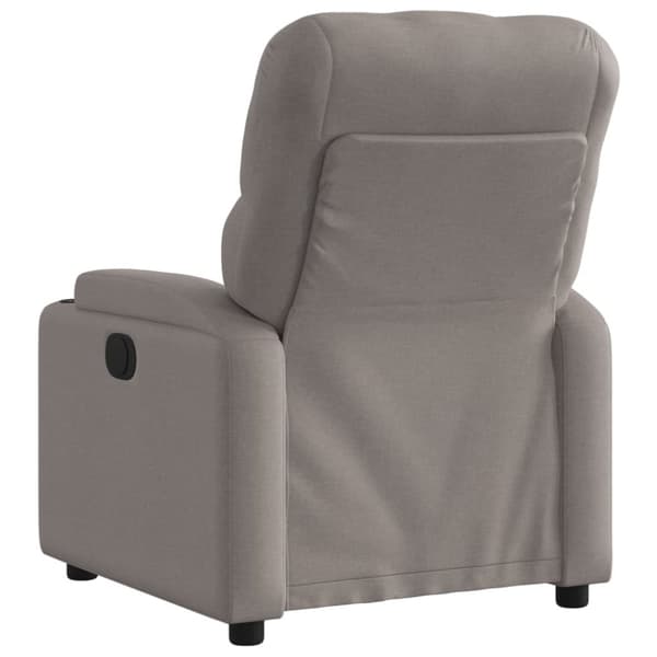 vidaXL Reclinerfåtölj taupe tyg