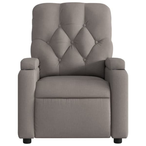 vidaXL Reclinerfåtölj taupe tyg