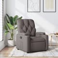 Miniatyrbild 1 av 11: vidaXL Reclinerfåtölj taupe tyg