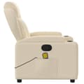Miniatyrbillede 5 af 7: vidaXL massagestol stof cremefarvet