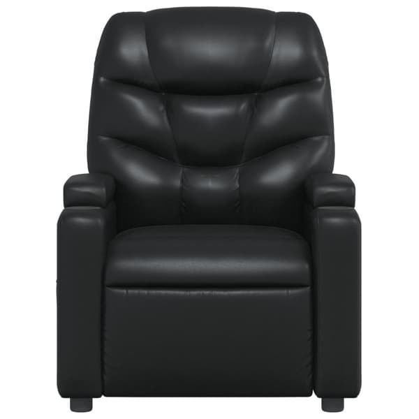 vidaXL Massagefåtölj svart konstläder