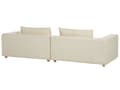 Miniatyrbillede 5 af 10: Polstret polyester beige sofapuder lav ryg tykt sæde 3-personers sofa til stuen moderne