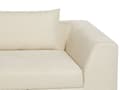 Miniatyrbillede 7 af 10: Polstret polyester beige sofapuder lav ryg tykt sæde 3-personers sofa til stuen moderne