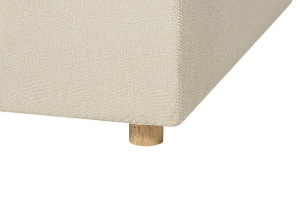 Sofa Stoff Beige Polyester Møbeltrekk Sofa 3 Seter Polstret Armlener Stue Moderne Komfortabel Koselig