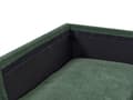 Miniatyrbild 9 av 11: Höger hörn Soffa Polyester Mörkgrön 4-sits Möbeltapetserad Metallben Vävt tyg Kudde i ryggen Minimalistisk Modern
