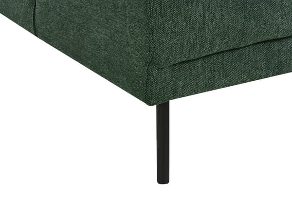 Höger hörn Soffa Polyester Mörkgrön 4-sits Möbeltapetserad Metallben Vävt tyg Kudde i ryggen Minimalistisk Modern