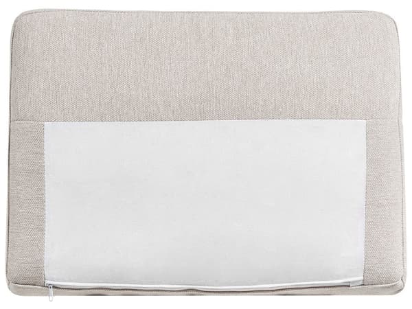 Vänster Hörnsoffa Polyester Ljusbeige 4-sits Möbeltapetserad Metallben Vävt tyg Kuddad rygg Minimalistisk Modern