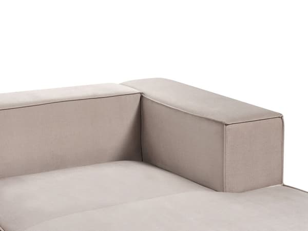 Hjørnesofa med 3 sæder beige grå velour hjørnesofa minimalistisk stil