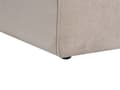 Miniatyrbillede 8 af 9: Højre hjørnesofa 2-personers beige grå velour hjørnesofa minimalistisk stil