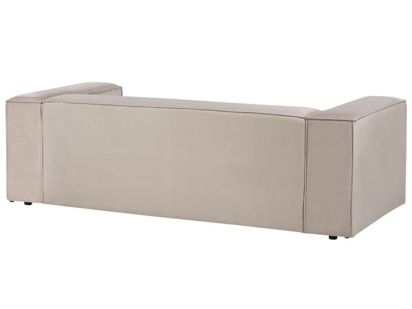 Venstrevendt 2-seters Hjørnesofa Taupe Fløyel med polstring og lav rygg Minimalistisk stil