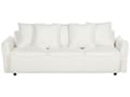 Miniatyrbilde 5 av 11: Sovesofa Hvit Bouclé med ekstra puter og avtakbare trekk Moderne minimalistisk stil Stue Soverom