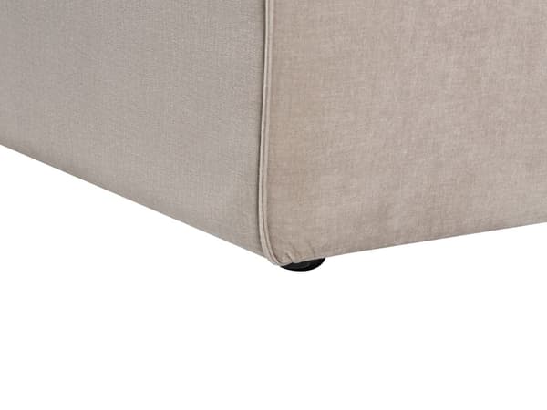 Høyrevendt 2-seters Hjørnesofa Taupe Fløyel med polstring og lav rygg Minimalistisk stil