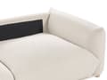 Miniatyrbillede 8 af 11: Flydersofa Beige Velour 3 Personers Moderne Blød Sofa Designsofa til Værelse Stofsofa