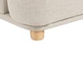 Miniatyrbillede 11 af 11: Flydersofa Beige Velour 3 Personers Moderne Blød Sofa Designsofa til Værelse Stofsofa