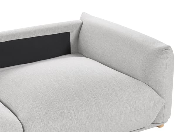 Flydersofa Lysegrå Velour 3 Personers Moderne Blød Sofa Designsofa til Værelse Stofsofa