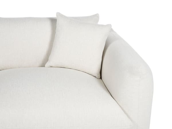 Flydersofa Off White Velour 3 Personers Moderne Blød Sofa Designsofa til Værelse Stofsofa