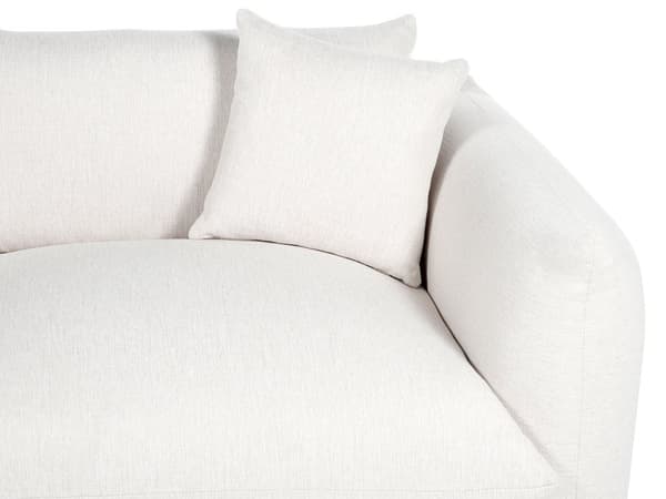 Flydersofa Off White Velour 3 Personers Moderne Blød Sofa Designsofa til Værelse Stofsofa