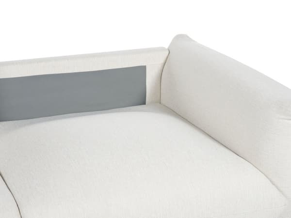Flydersofa Off White Velour 3 Personers Moderne Blød Sofa Designsofa til Værelse Stofsofa
