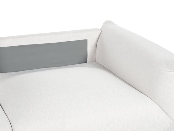 Flydersofa Off White Velour 3 Personers Moderne Blød Sofa Designsofa til Værelse Stofsofa