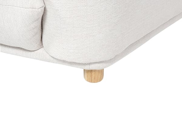 Flydersofa Off White Velour 3 Personers Moderne Blød Sofa Designsofa til Værelse Stofsofa