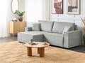 Miniatyrbillede 2 af 11: Hjørnesofa med Chaiselong Grå Stof 3 Personers Sofa L Formet Dyb Sofahjørne Siddemøbel Blød Stofsofa Højrevendt