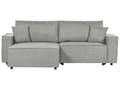Miniatyrbillede 1 af 11: Hjørnesofa med Chaiselong Grå Stof 3 Personers Sofa L Formet Dyb Sofahjørne Siddemøbel Blød Stofsofa Højrevendt