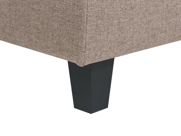 Kulmamoduuli ruskea yhdelle kangasverhoilu muovijalat modulaarinen skandinaavinen