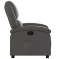 Miniatyrbild 6 av 11: vidaXL Reclinerfåtölj grå äkta läder
