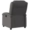 Miniatyrbild 2 av 11: vidaXL Reclinerfåtölj grå äkta läder