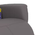 Miniatyrbild 8 av 11: vidaXL Massagefåtölj med fotstöd grå konstläder