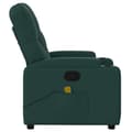Miniatyrbild 9 av 11: vidaXL Massagefåtölj mörkgrön tyg