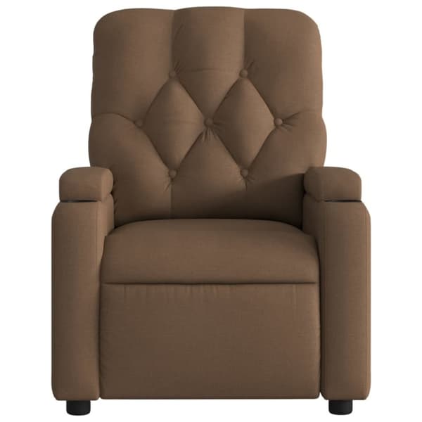 vidaXL massagestol stof brun