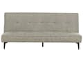Miniatyrbilde 1 av 10: Sovesofa Lysegrønn stoff Moderne stue konvertibel 3-seter armløs minimalistisk design
