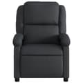 Miniatyrbild 5 av 11: vidaXL Reclinerfåtölj svart äkta läder