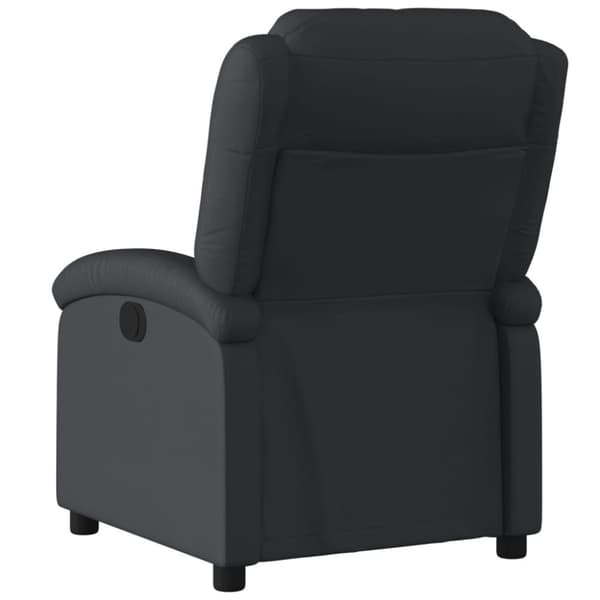 vidaXL Reclinerfåtölj svart äkta läder