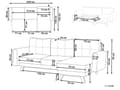 Miniatyrbillede 3 af 11: Hjørnesofa med Chaiselong Beige Stof 3 Personers Sofa L Formet Dyb Sofahjørne Siddemøbel Blød Stofsofa Venstrevendt