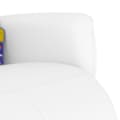 Miniatyrbild 8 av 11: vidaXL Massagefåtölj med fotstöd vit konstläder