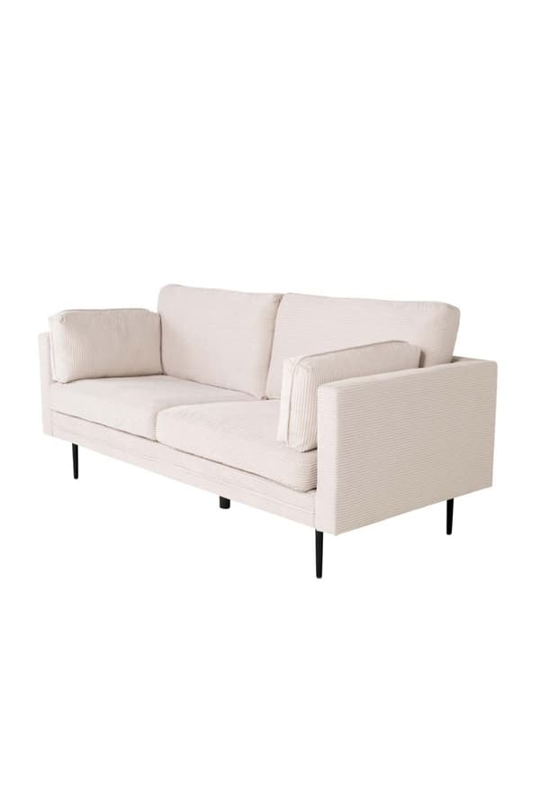 Boom sofa 3 seter fløyel lys beige.