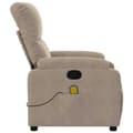 Miniatyrbild 6 av 8: vidaXL Massagefåtölj taupe mikrofibertyg